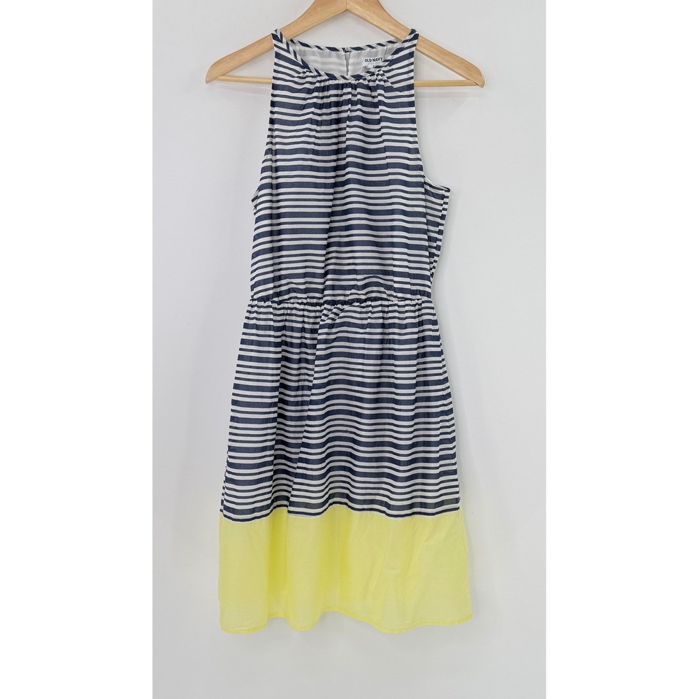 Old Navy Women's Striped‎ Sleeveless Dress Sz S Y2K Boho Y2K Vibes Preppy